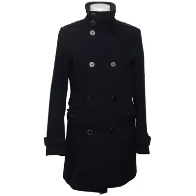 Pea coat (Black) from Celio Club Acrylic, Polyester, Viscose, Wool