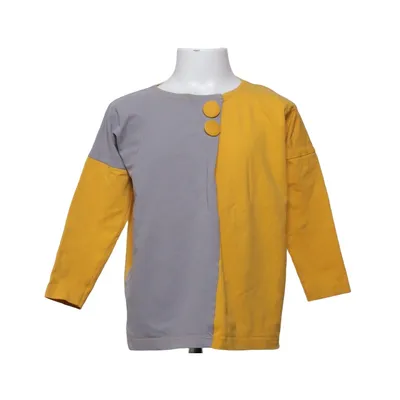Long sleeve T-shirt (Gray, Yellow) from Papu Elastane, Organic cotton