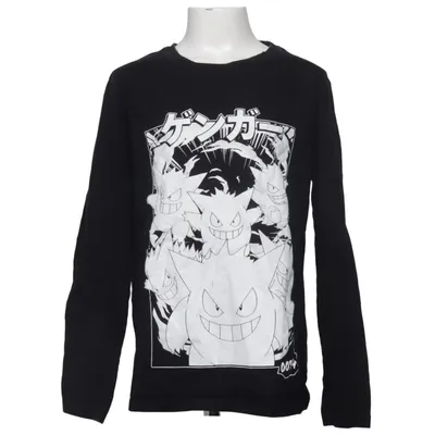 Long sleeve T-shirt (Black, White) from Pokémon Cotton
