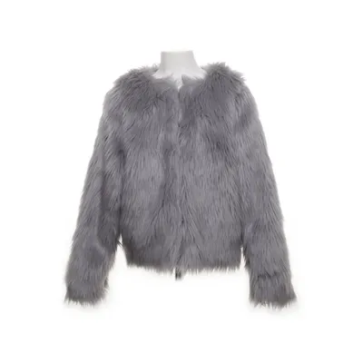 Pälsjacka (Grå) från H&M Akryl, Polyester