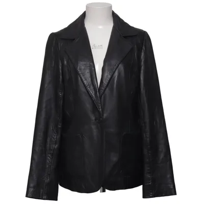Leather blazer (Black) from Sisters Point Acetate, Leather, Polyamide