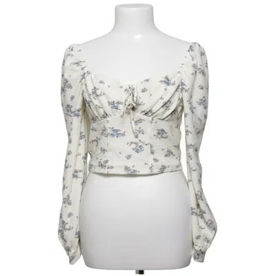 Crop top (Hvid, Blå, Flerfarvet) fra Urban Outfitters Elastan, Polyester