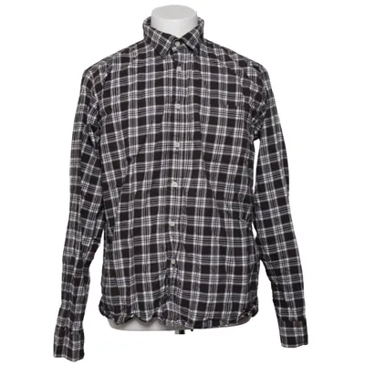 Flanellen overhemd (Zwart, Wit, Blauw) van Race Marine Katoen