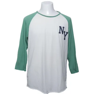 Baseballtröja (Vit, Grön) från Vailent Bomull, Polyester