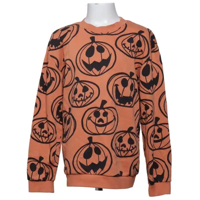 Sweatshirt (Orange, Noir) de H&M Coton, Polyester