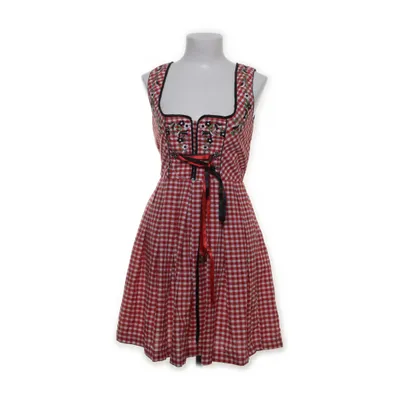 Dirndl (Rouge, Blanc) de Fuchs Trachtenmoden
