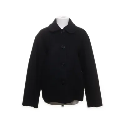 Coat (Black) from Monki Polyester, Wool