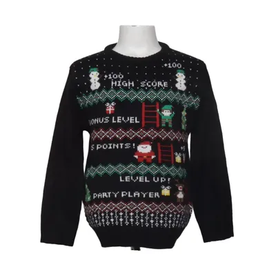 Jultröja (Svart, Flerfärgad) från Zeeman Akryl