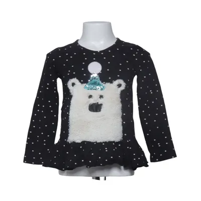 Langarmshirt (Schwarz, Weiß) von Wauw Capow Baumwolle, Elasthan, Polyester