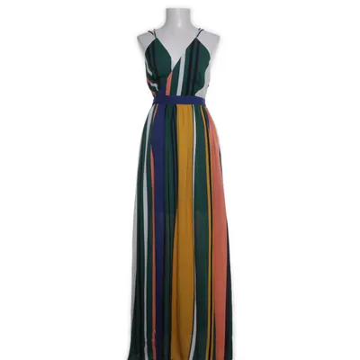 Maxi dress (Green, Multicolored) from Maria Tailor Elastane, Polyester
