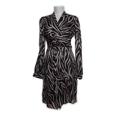 Wikkeljurk (Zwart, Meerkleurig) van Gestuz Polyester, Viscose