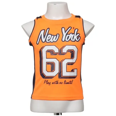 Basketbalshirt (Oranje, Blauw) van Dopo Dopo Boys Polyester