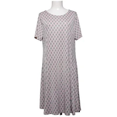 Jurk (Roze, Grijs, Wit) van M&V Elastaan, Polyester