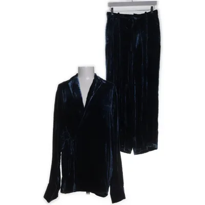 Set (Blue) from Zara Silk, Viscose