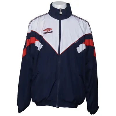 Træningsjakke (Blå, Hvid, Rød) fra Umbro Bomuld, Polyester