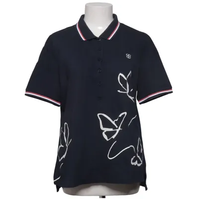 Pikétröja (Blå, Vit, Röd) från Basler Bomull, Elastan