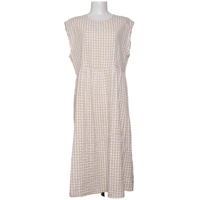 Kjole (Beige, Hvid) fra Monki Bomuld