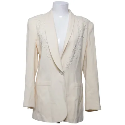 Blazer (Beige) from Kasper Acetate, Wool