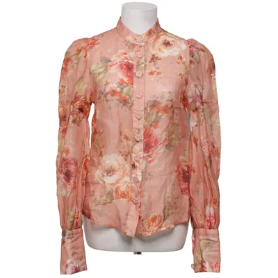 Blouse (Pink, Multicolored) from Zimmermann Linen, Silk