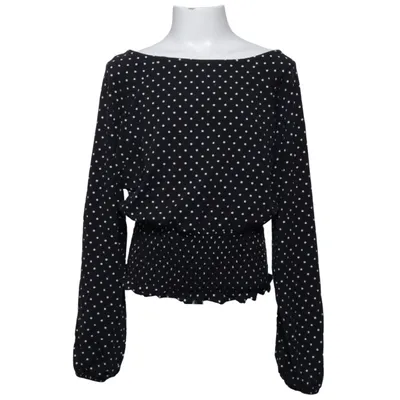 Blouse (Noir, Blanc) de Gina Tricot Coton, Élasthane, Modal
