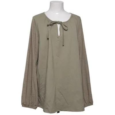 Blouse (Green) from Yesta Cotton, Elastane, Modal, Polyester