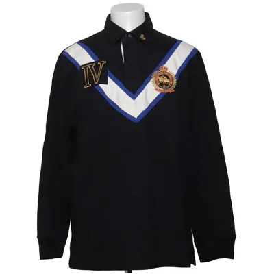 Rugbytröja (Svart, Blå, Vit) från Polo Ralph Lauren Akryl, Bomull