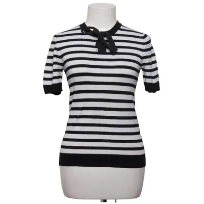 Top (Sort, Hvid) fra Zara Knit Elastan, Polyamid, Viscose