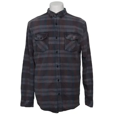 Chemise en flanelle (Bleu, Marron) de Rocawear Coton