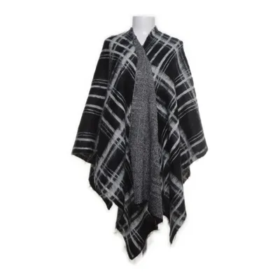 Poncho (Zwart, Wit) van VRS Woman Acryl