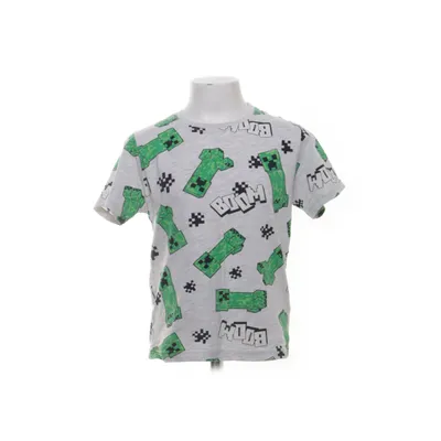 T-shirt (Grå, Grön, Svart, Vit) från Minecraft Bomull, Viskos