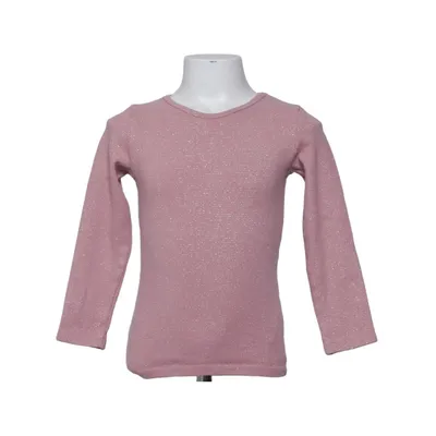 T-shirt à manches longues (Rose) de Minymo Coton, Élasthane, Fibre métallique