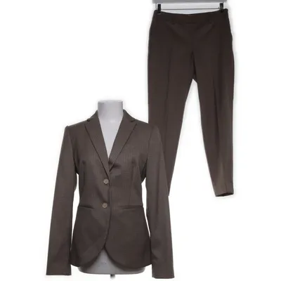 Suit (Brown) from Stefanel Polyester, Viscose, Elastane