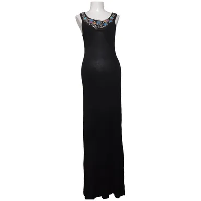 Maxi jurk (Zwart) van Cutie Katoen, Polyester