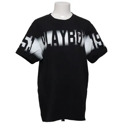 T-shirt (Black, White) from Playboy Cotton