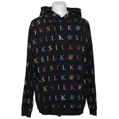 Huvtröja (Svart, Flerfärgad) från SikSilk Bomull, Polyester