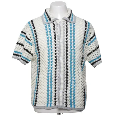 Chemise à manches courtes (Blanc, Bleu, Noir) de Boohoo Man Acrylique