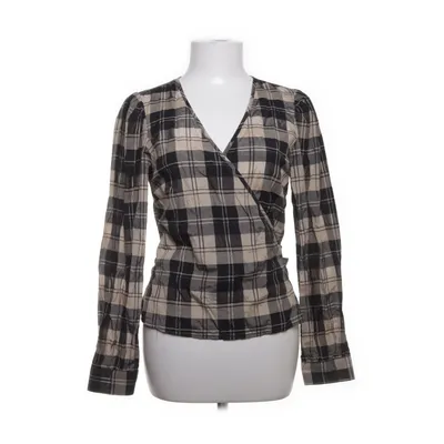 Wrap blouse (Beige, Black) from Pieces