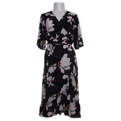 Wikkeljurk (Zwart, Meerkleurig) van Zizzi Polyester, Elastaan