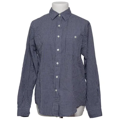 Skjorte (Blå, Hvid) fra Lands' End Bomuld, Polyester