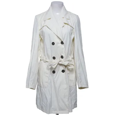 Trenchcoat (Vit) från Friendtex Bomull, Polyamid, Polyester