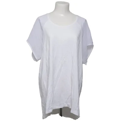 Haut (impuls, top, blouse, t shirt, oversized top, tunic top white top, white blouse, basic white tee, plain white shirt, minimalist 2xl top, plus size, oversized fit, loose fit, relaxed fit, comfy wear short sleeve top, lightweight fabric, airy top, summer top casual outfit, everyday wear, basic essential, wardrobe staple minimalist style, clean look, simple outfit, capsule wardrobe layering piece, underlayer, versatile clothing, neutral style tiktok fashion, trending style, aesthetic outfit, soft style unisex style, basic tee, comfort wear) de Impuls Coton, Modal