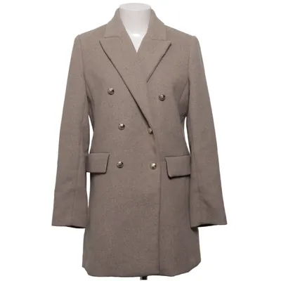 Frakke (Beige) fra Mango Akryl, Polyamid, Polyester, Viscose, Uld
