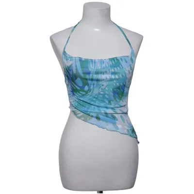 Halterneck top (Blå, Grøn, Flerfarvet) fra AsYou Elastan, Polyester