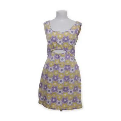 Robe (Jaune, Violet, Blanc, Multicolore) de Neon Rose Coton, Élasthane