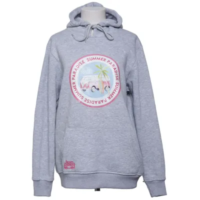 Sweat à capuche (Gris) de Zwillingsherz Coton, Polyester