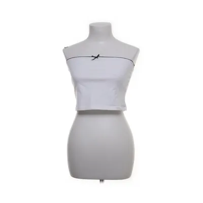 Top tube (Bow detail boobtube in cream) de New Look Coton