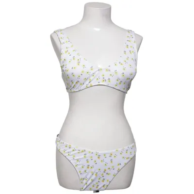 Bikini (Weiß, Gelb) Elasthan, Polyester