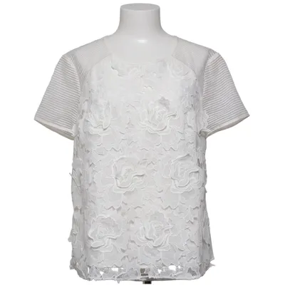Topp (Vit) från Boss Elastan, Polyester, Silke, Viskos