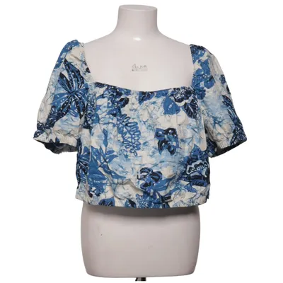 Crop top (Blå, Vit) från H&M Bomull
