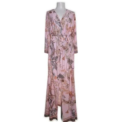 Maxikjole (Pink, Flerfarvet) fra Bodyflirt Elastan, Polyester